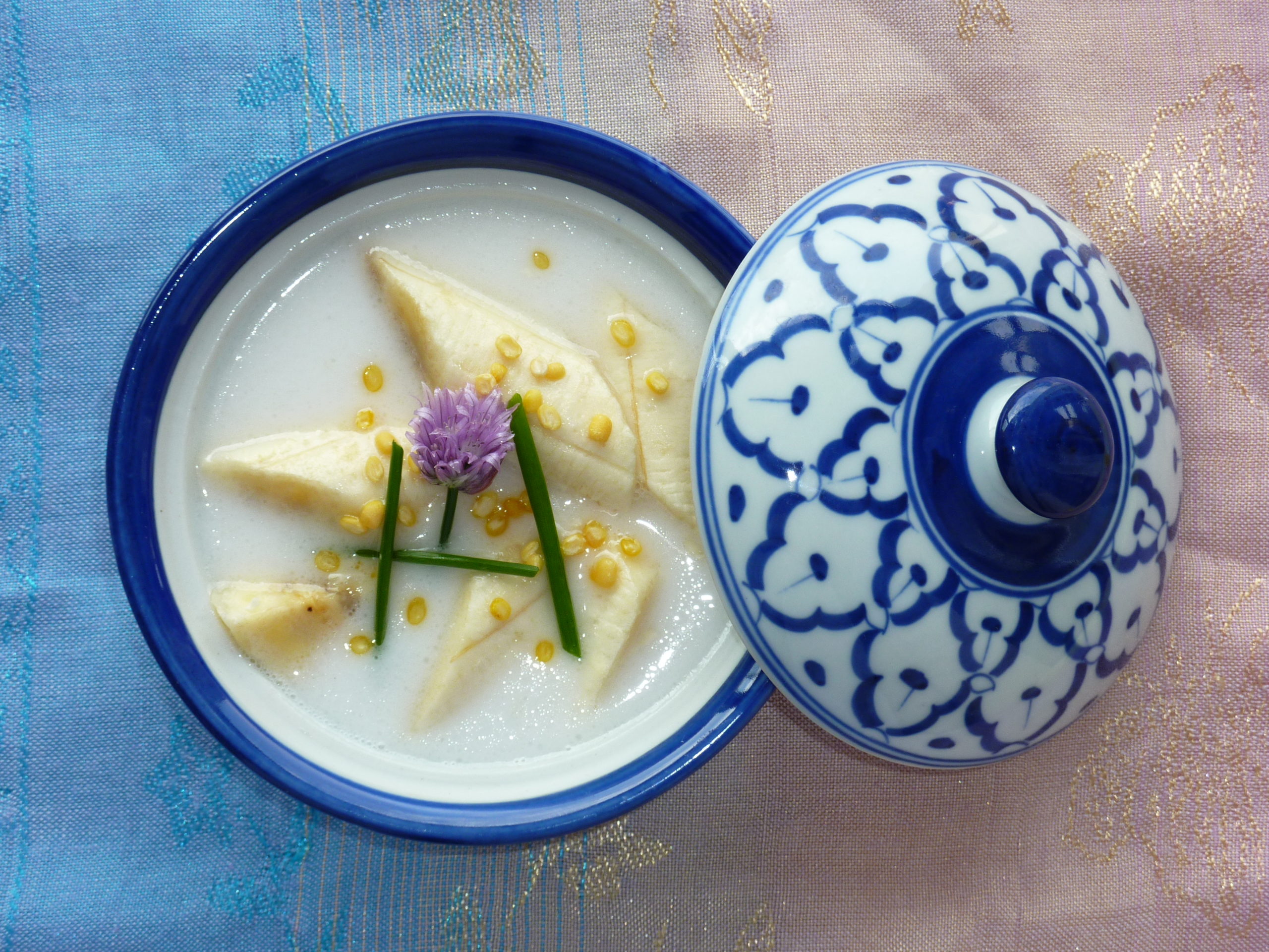 Banane au lait de coco.
