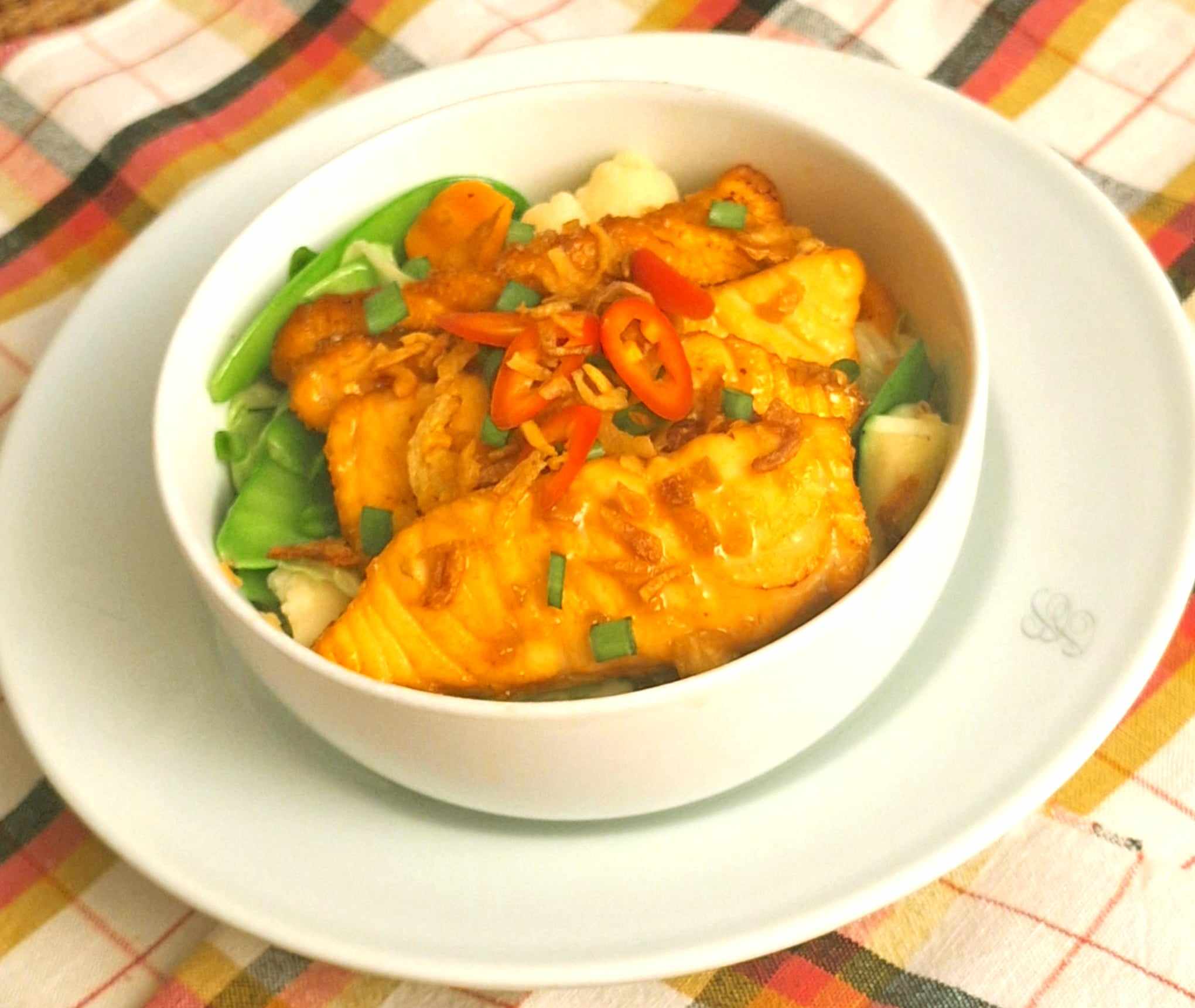 Saumon à la sauce au citron vert et miel.